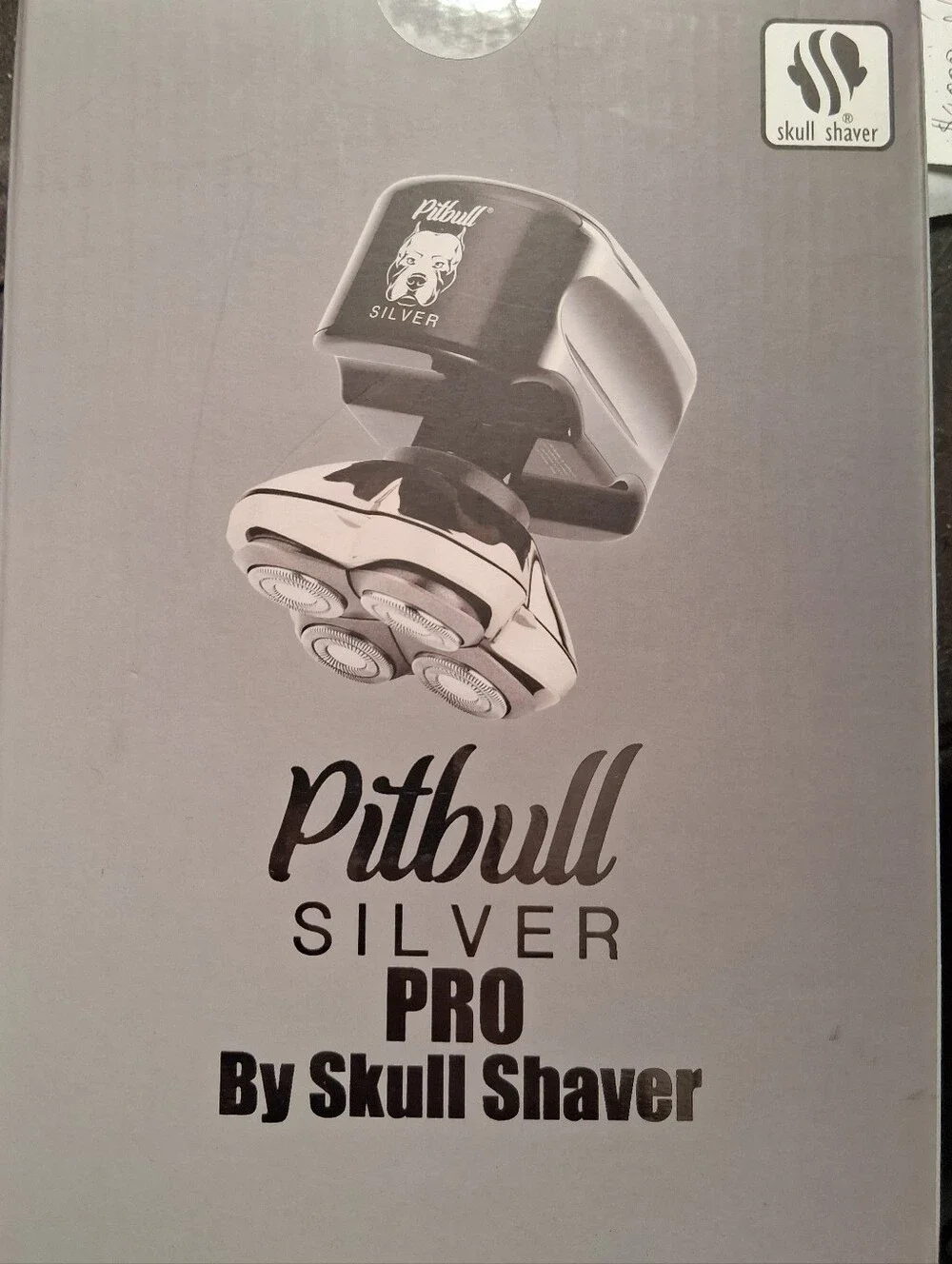 New Sealed Pitbull Silver Pro Skull Shaver